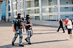 В Москве Росгвардия обеспечила безопасность баскетбольного матча 
