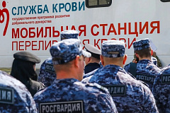 Столичные росгвардейцы приняли участие в добровольческой акции по сдаче крови для пациентов Центра сердечно-сосудистой хирургии им. А. Н. Бакулева