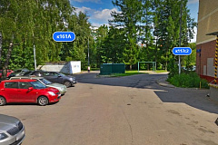 На проезде у корпуса 117 запрещена парковка